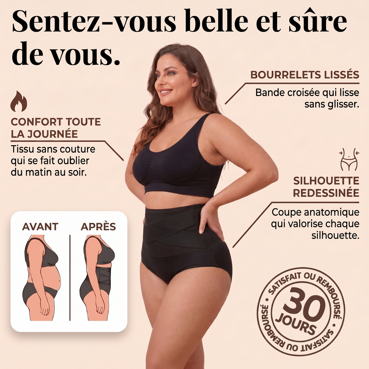 Culotte Gainante Taille Haute