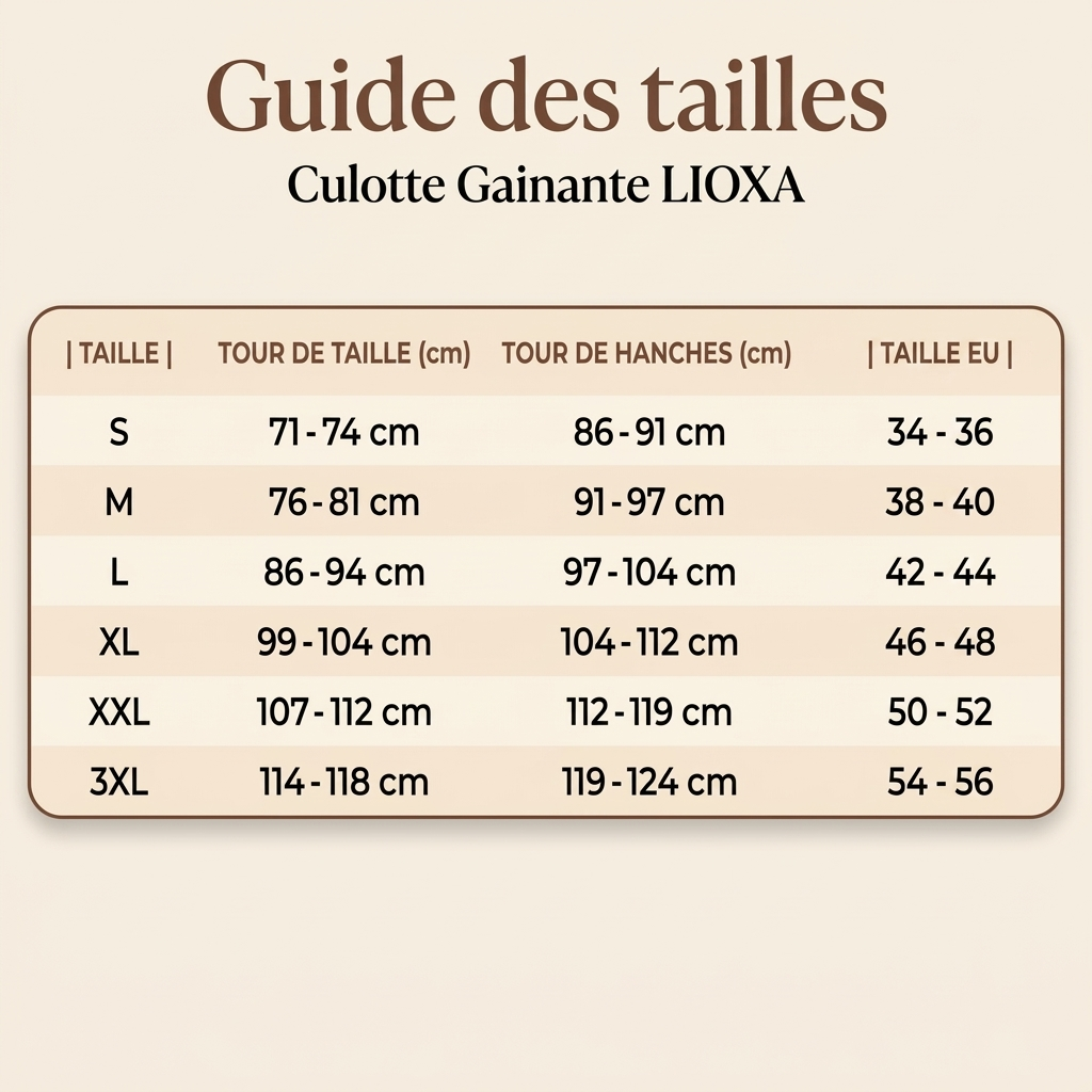 Culotte Gainante Taille Haute
